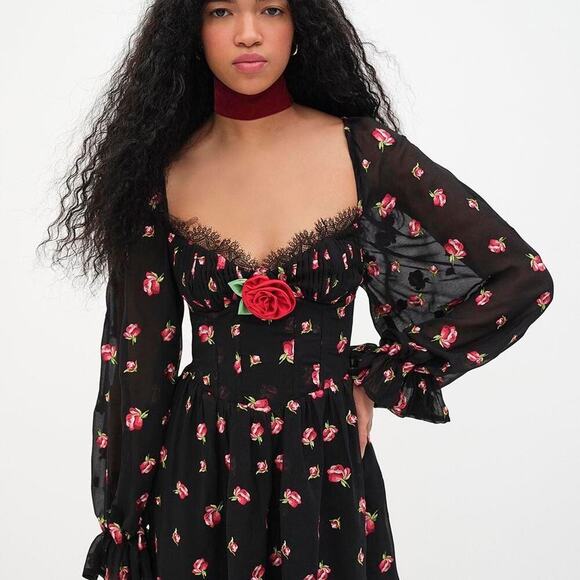 For Love & Lemons Rosebud Lace Corset Minidress - Picture 2 of 6